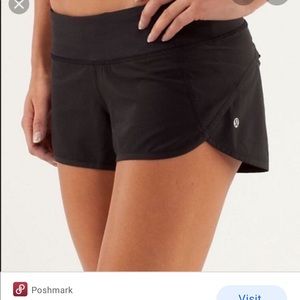 Lululemon Black Speed shorts